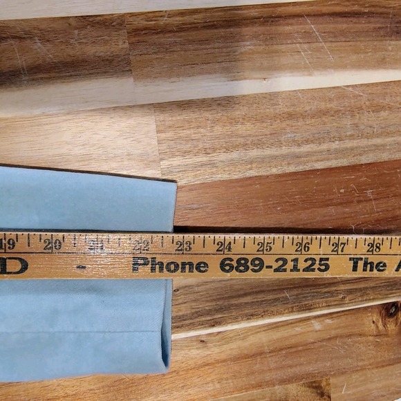 Talbots Women's Light Blue Velvet Blazer Jacket One Button Tailored 4P - Picture 15 of 16